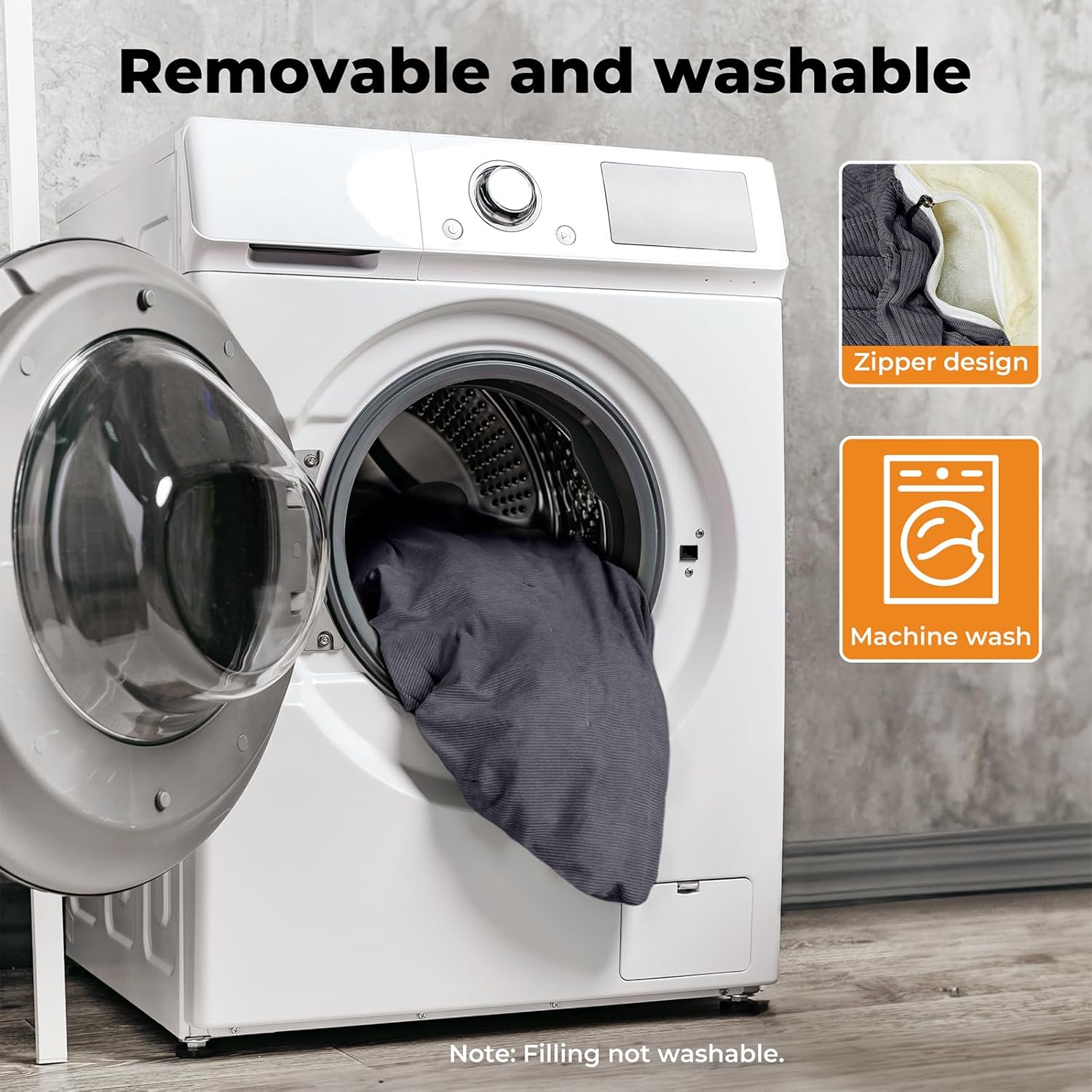 Pet Sofa Dog Cat Elevated Raised Couch Bed, Durable Soft Couch Chair Kitten Lounge Sofa Bed with Removable Cushion Seat Washable Cover, Luxury Plush Sofa Stool Bed for Dogs Cats with Wooden Frame