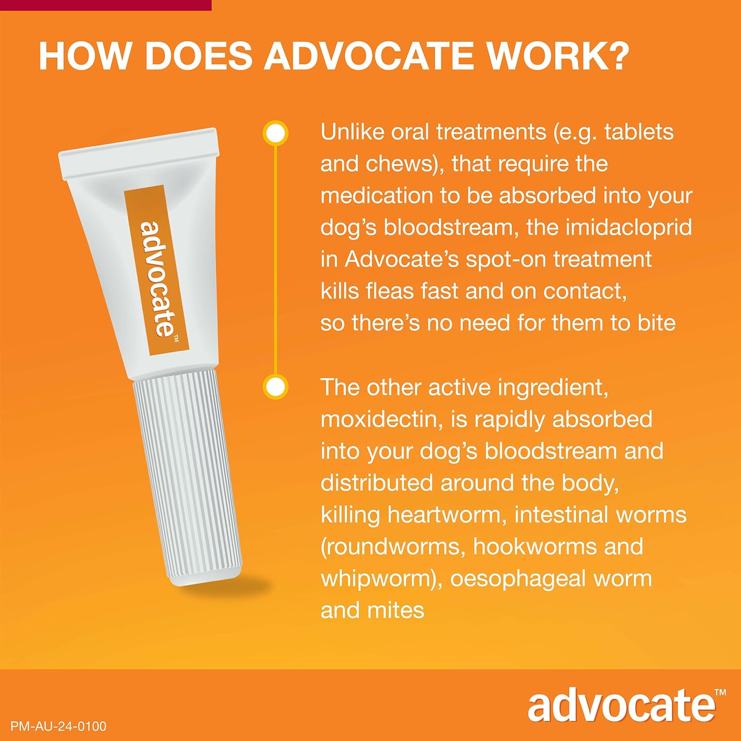 Dog, Monthly Spot-On Protection from Fleas, Heartworm and Worms, Single Pack Flea Treatment for Large Dogs 10-25 Kg, 1 Pack