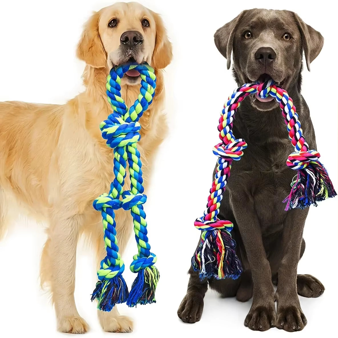 Medium and Large Dog Dog Toys for Medium and Large Dogs, Teeth Cleaning Dog Rope Toys for Large and Medium Bully Chewing