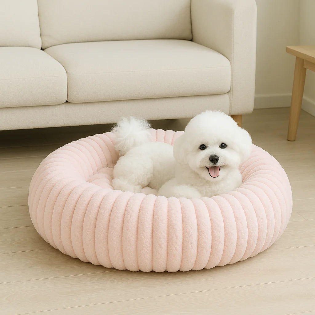 Hot Seller Four Seasons Universal Soft Indoor Donut Dog Bed Waterproof Cats Pet House
