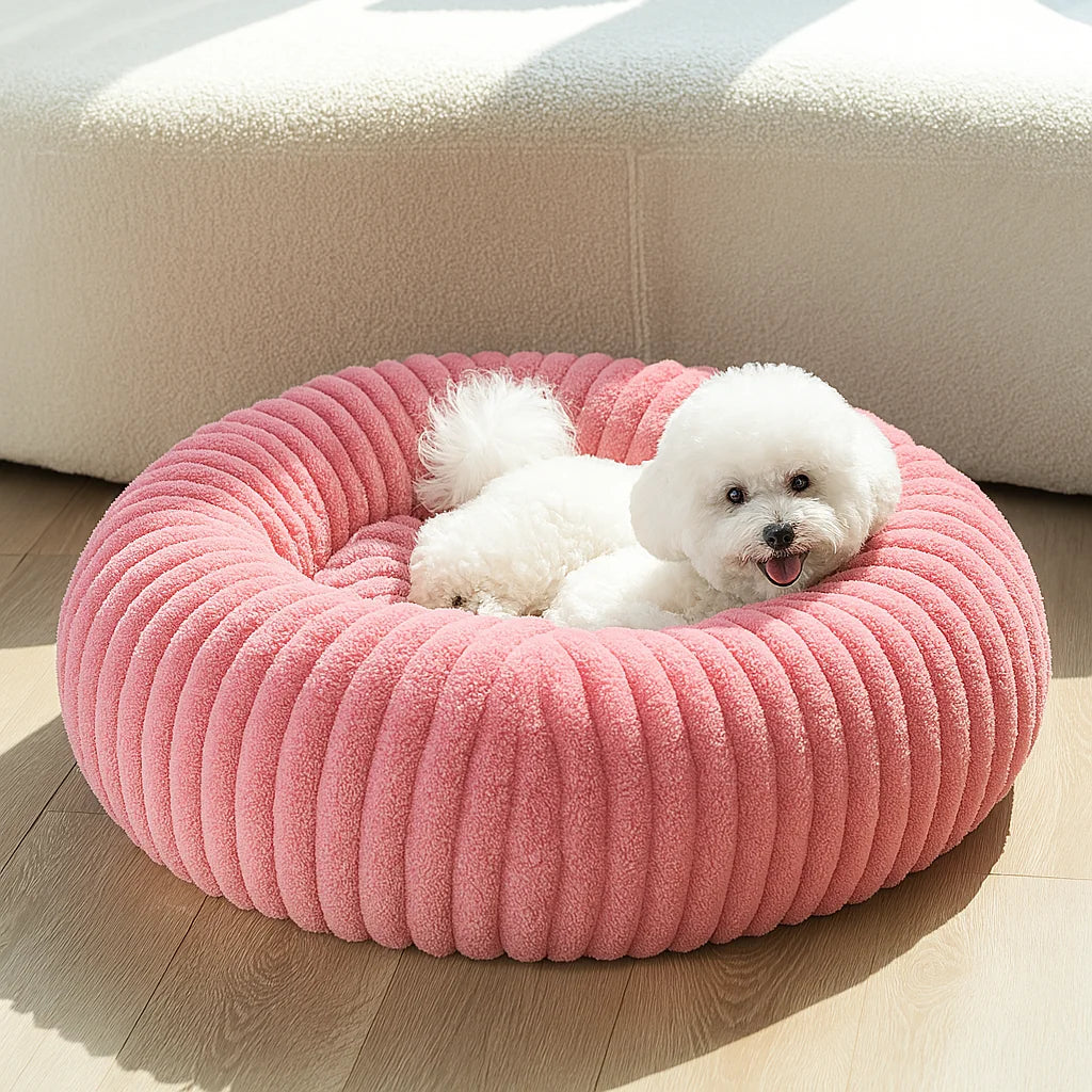 Hot Seller Four Seasons Universal Soft Indoor Donut Dog Bed Waterproof Cats Pet House