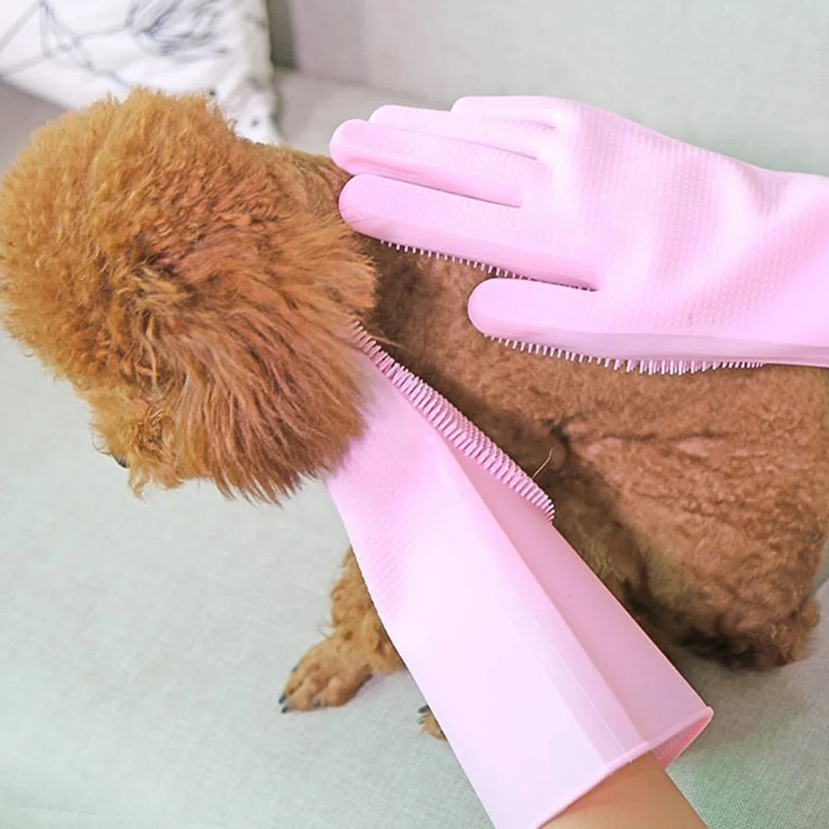 Bathroom Dog Cats Bath Brush Massage Gloves Soft Rubber Comb Pet Accessories for Cats Shower Cleaning Tools Suppliers