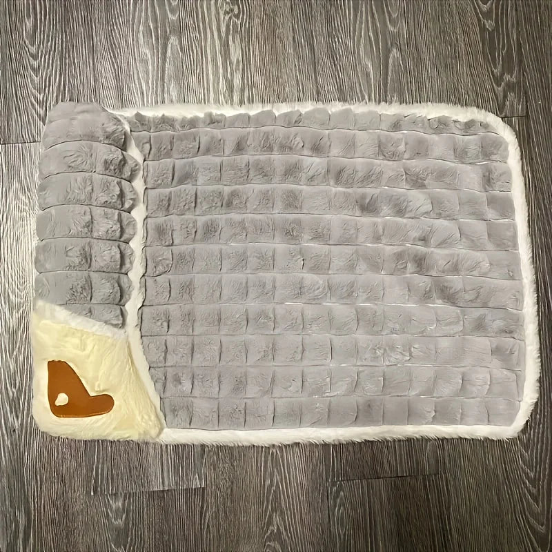 Green Soft Washable Dog Mat - Four Seasons Winter Sleeping Pad for Dogs - Spinal Protection
