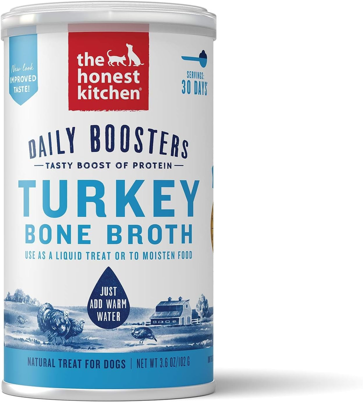 Daily Boosters: Instant Turkey Bone Broth with Turmeric, 3.6 Oz